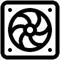 UI Computer Cooler 2 Vector SVG Line Icon