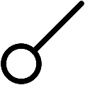 UI Conjunction Astrology Vector SVG Line Icon