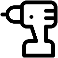UI Drill Vector SVG Line Icon