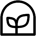 UI Greenhouse Vector SVG Line Icon