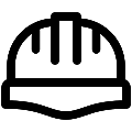 UI Hard Hat Vector SVG Line Icon