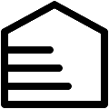 UI Home Siding Vector SVG Line Icon