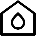 UI Home Water Supply Vector SVG Line Icon