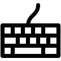 UI Keyboard Vector SVG Line Icon