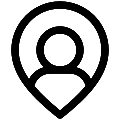 UI Map Pin User Vector SVG Icon