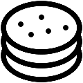UI Pancakes 2 Vector SVG Line Icon
