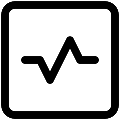 UI Pulse Square Vector SVG Icon