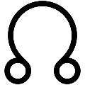 UI Rahu Astrology Vector SVG Line Icon