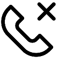 UI Reject Call Vector SVG Icon