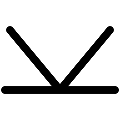UI Semi Sextile Astrology Vector SVG Line Icon