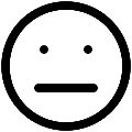 UI Smile Neutral Vector SVG Icon