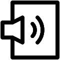 UI Soundproof Board Vector SVG Line Icon