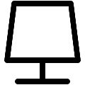 UI Table Lamp Vector SVG Line Icon