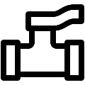 UI Water Valve 2 Vector SVG Line Icon