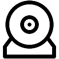 UI Webcam Vector SVG Line Icon