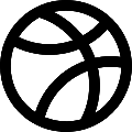 Dribbble Vector SVG Icon
